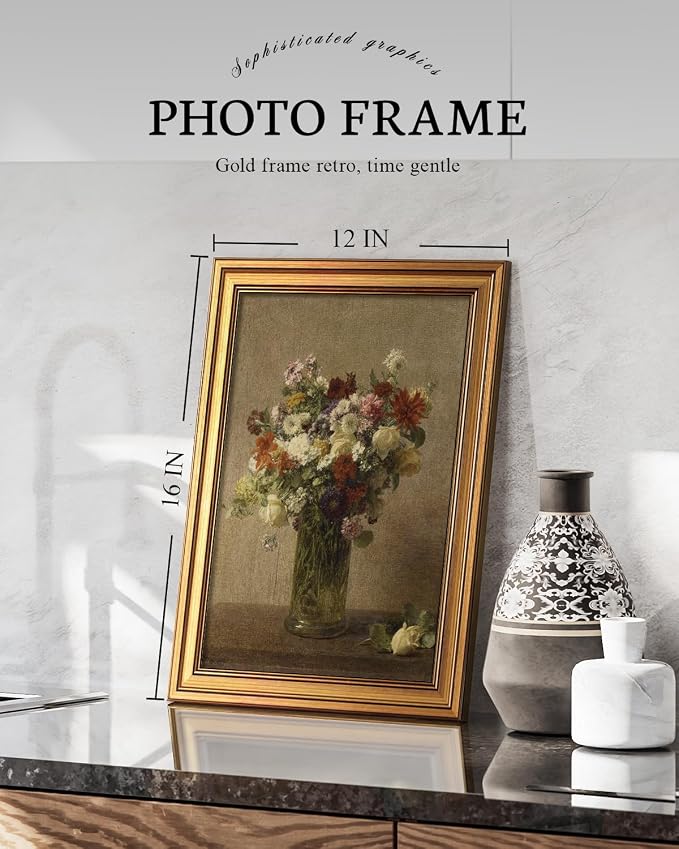 VIYYIEA Vintage Gold Framed Wall Art - Image 2