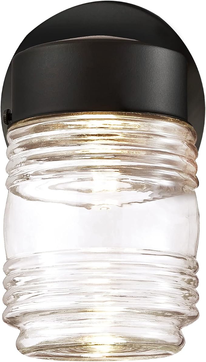Design House 587246 Jelly Jar Indoor/Outdoor Integrated LED Wall Light - Image 7