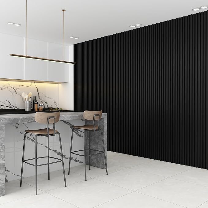 8-Pack WPC Wall Panels 108’’ x 6.1’’ 3D Slat Wall Panel Acoustic Wall Paneling - Image 4
