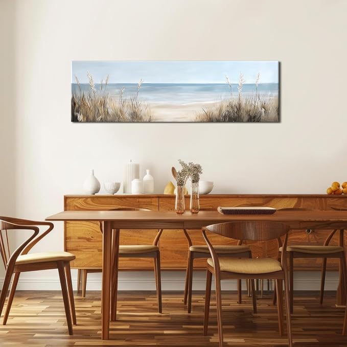 Large Abstract Ocean Wall Art Beach Picture Coastal Room Decor Seaside - Image 3