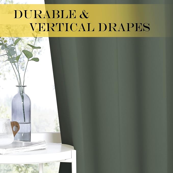 NICETOWN Blackout Drapery Curtain Panel 90 inches Long - Image 4