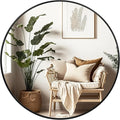 Fabuday Black Circle Mirror for Wall 20 inch by Fabuday