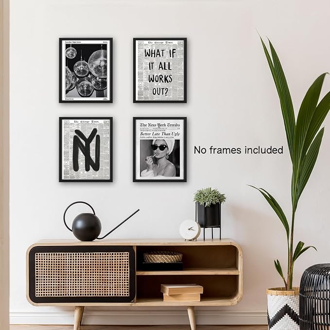 NaZaUK Trendy Preppy New Yorkers Poster Decor, Funky Aesthetic Wall Art Prints - Image 5