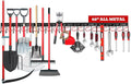 SEDY 68" All Metal Garden Tool Organizer Hooks by SEDY
