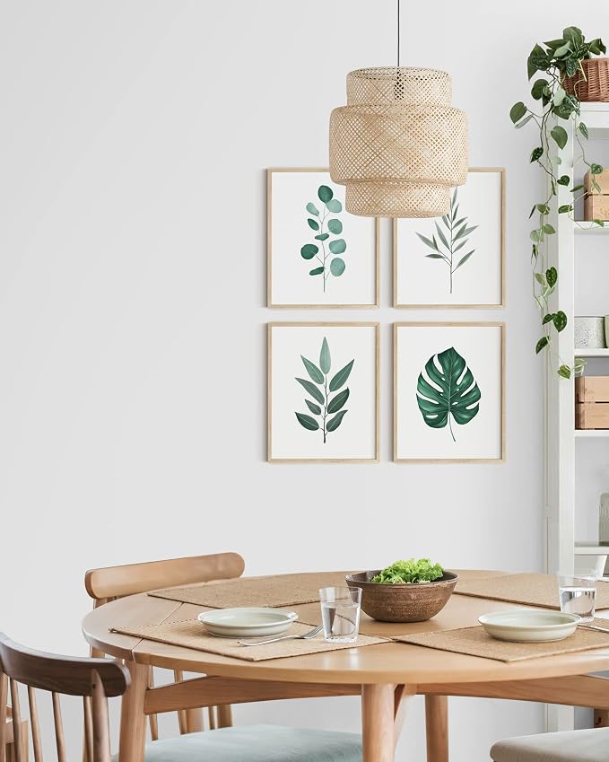 HAUS AND HUES Green Plant Art Print Set of 4-16x20 - Image 5