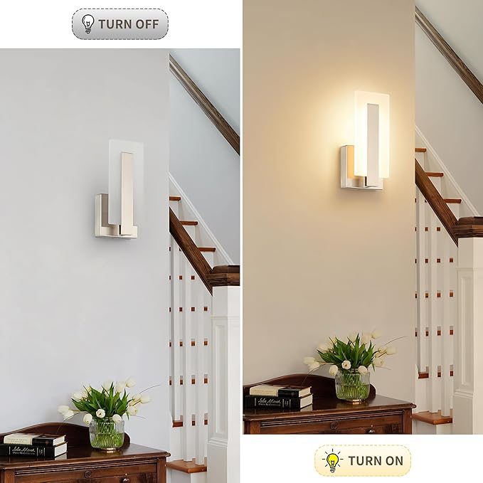 Joosenhouse LED Wall Sconce Set of 2, Hardwired Dimmable Wall Mounted Lights - Image 6