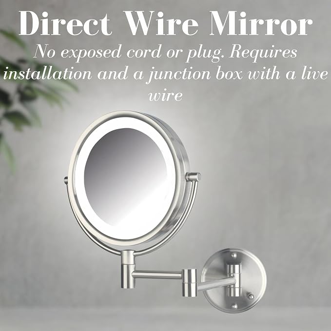 JERDON Wall-Mounted Vanity Mirror - Image 3