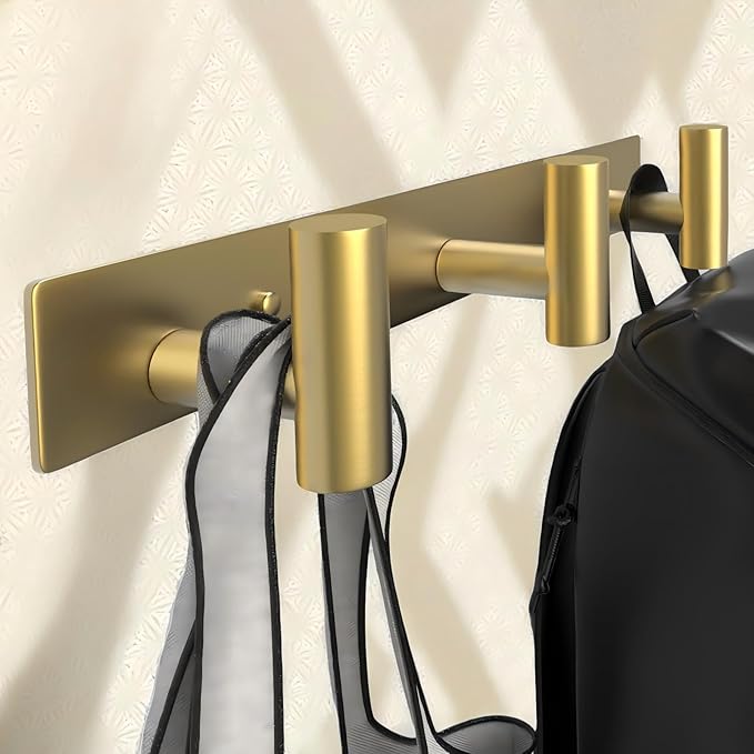 Wall Mounted Coat Rack-3 Hooks, Heavy Duty Stainless Steel Wall Hooks - Image 6
