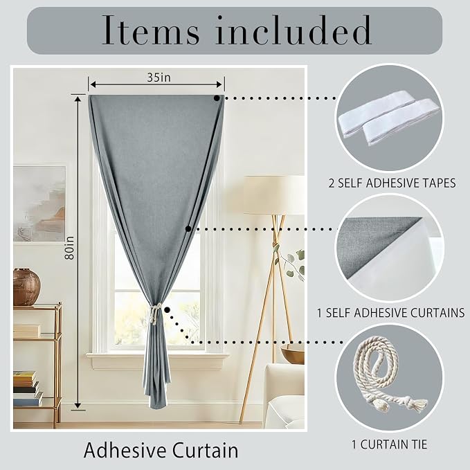Self-Adhesive Total 100% Blackout Window Treatment - Image 6