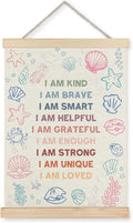 Yomisex Ocean Under the Sea Nursery Kids Wall Art Poster, Positive Affirmations by VintageHomeDecor