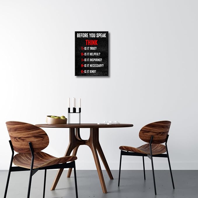 Pyradecor Motivational Think Before You Speak Classroom Positive Quotes - Image 2