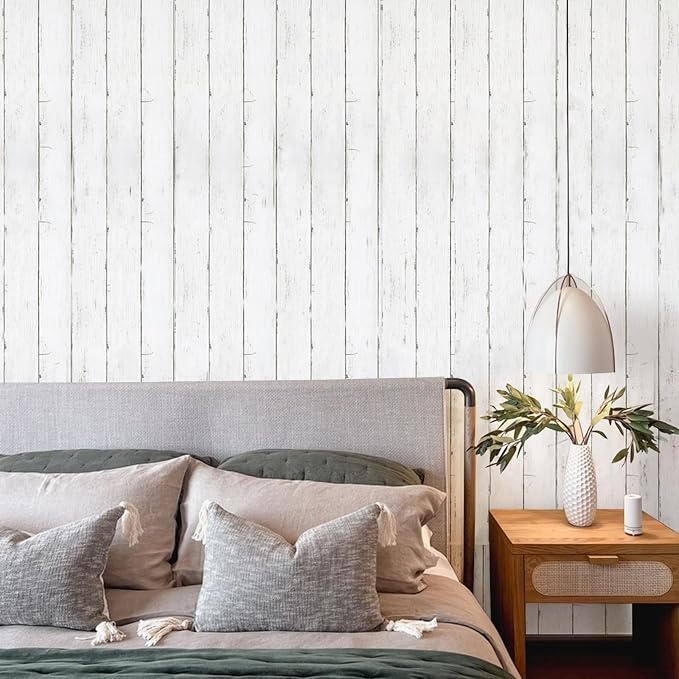 Abyssaly Shiplap Peel and Stick Wallpaper 394" X 11.8" Self-Adhesive Removable - Image 3