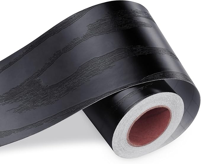 LaCheery Black Wood Mirror Frame Border Peel and Stick Mirror Border Tape Black by LaCheery