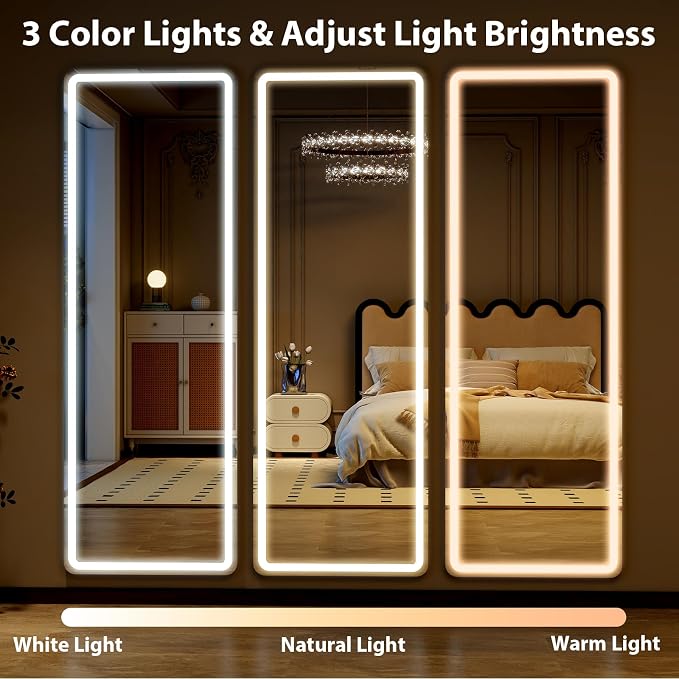Full Length Mirror with LED Lights, LED Mirrors Full Length Floor Mirror Full - Image 4