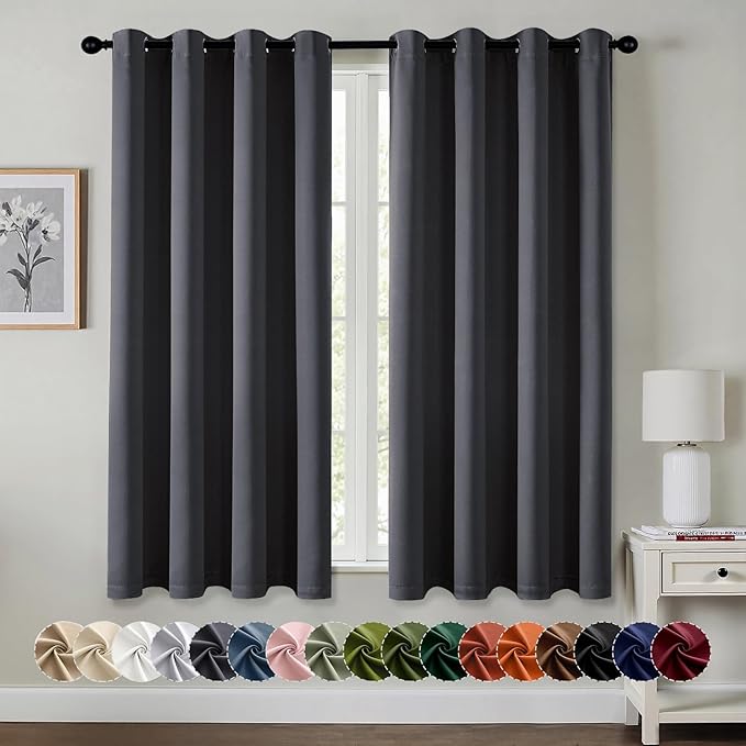 MIULEE Blackout Curtains for Bedroom Living Room 2 Panels, Thermal Insulated by MIULEE