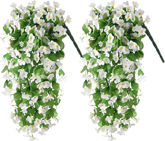 ZFProcess Artificial Fake Hanging Flowers Plants by ZFProcessArtificialFlowers