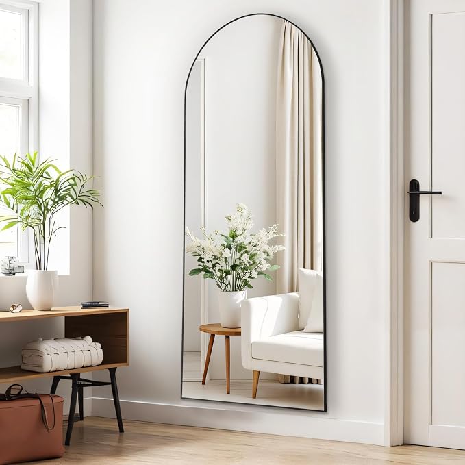 Arched Mirror Full Length, Upgraded 21"x64" Body Wall Mirrors - Image 7