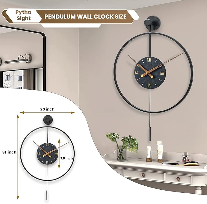 Large Modern Wall Clock, Wall Clocks - Image 2