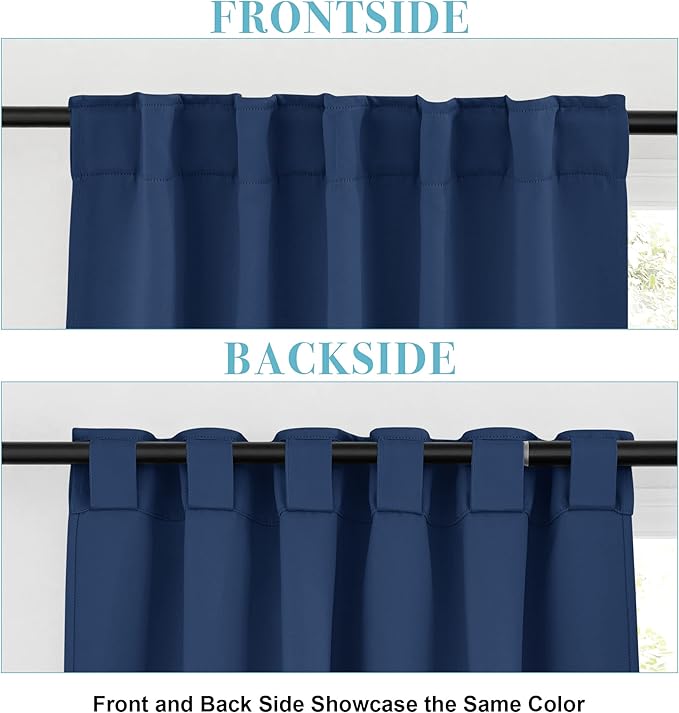 RYB HOME Blackout Curtains for Living Room, Privacy Thermal Insulating Window - Image 6