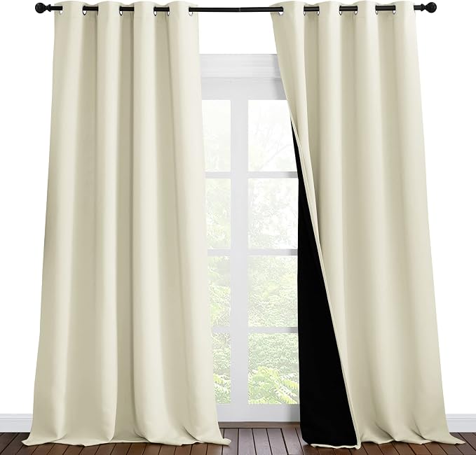 NICETOWN Thermal Insulated 100% Blackout Curtains, Noise Reducing Performance by NICETOWN