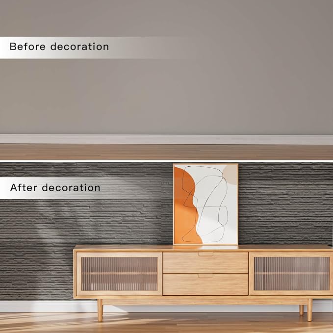 3D Wall Panels - Sample 7.9"x11.8" Faux Stone Peel and Stick Wall Covering - - Image 6
