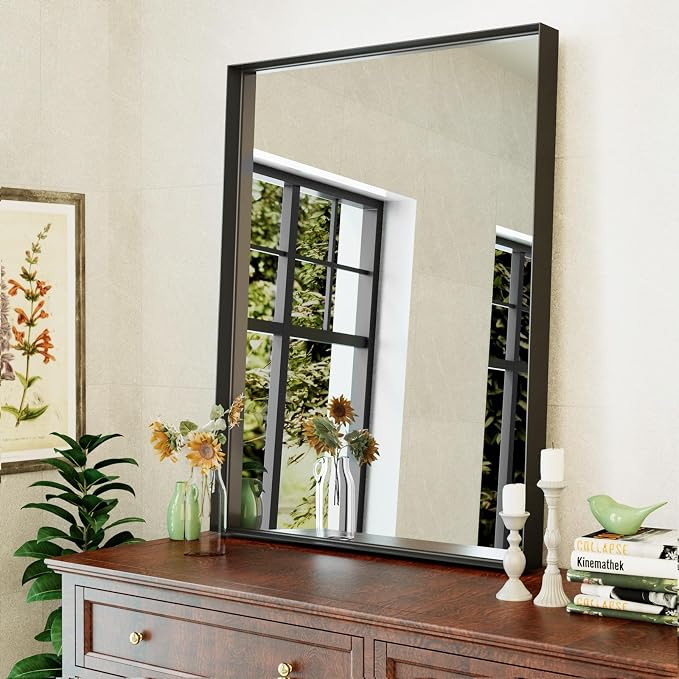48”x 36” Black Bathroom Mirrors - Image 6
