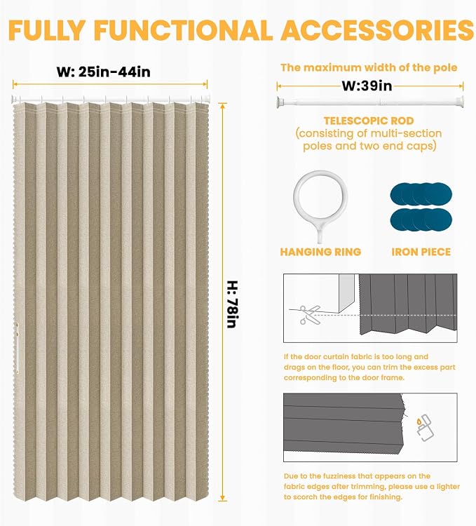 AJAZZ Blackout Accordion Door - Image 3