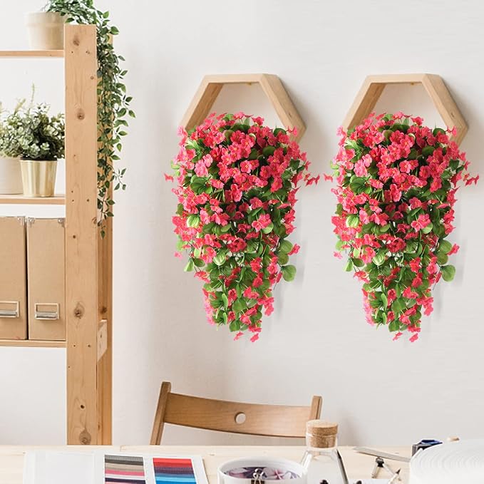 ZFProcess Artificial Fake Hanging Flowers Plants - Image 3