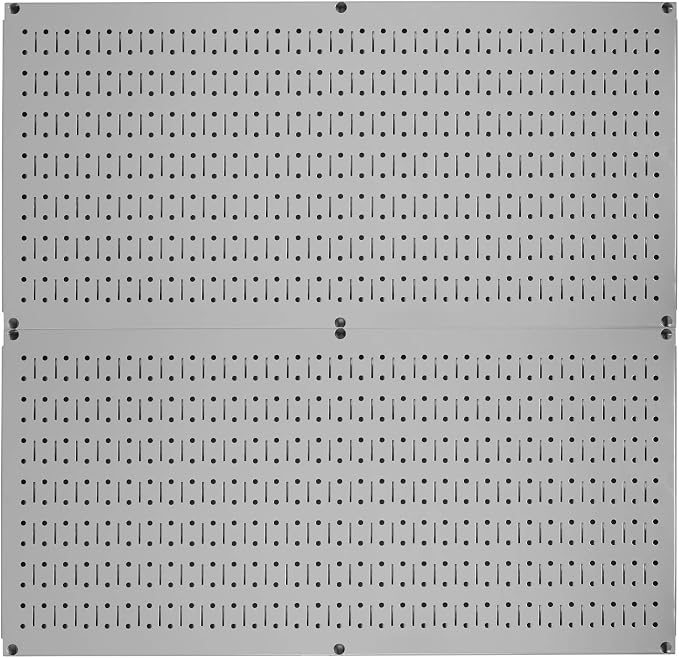 Wall Control Pegboard Rack Horizontal Metal Pegboard Garage Tool Storage Pack by Wall+Control