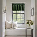 NICETOWN Velvet Cafe Windows Valance, Olive Green Window Treatment by NICETOWN