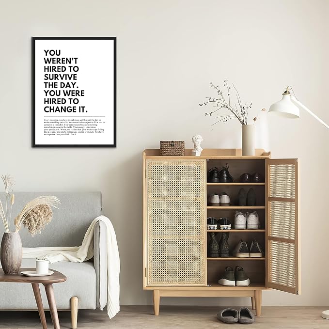 You Were Hired to Change It Motivational Wall Art Empowering Quote canvas wall - Image 7