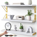 BAYKA Wall Shelves for Bedroom Decor, Floating Shelves for Living Room Kitchen by Bayka