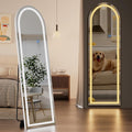 Koonmi LED Arched Full Length Mirror, Lighted Floor Mirrors by KOONMI