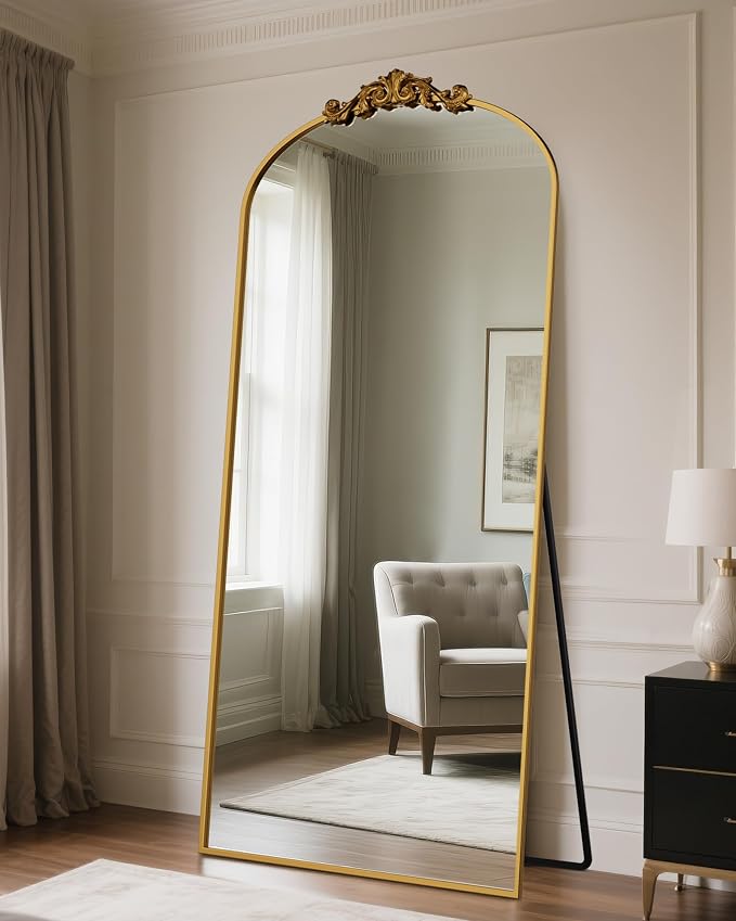 Antok Arched Full Length Mirror, Full Body Mirrors - Image 2