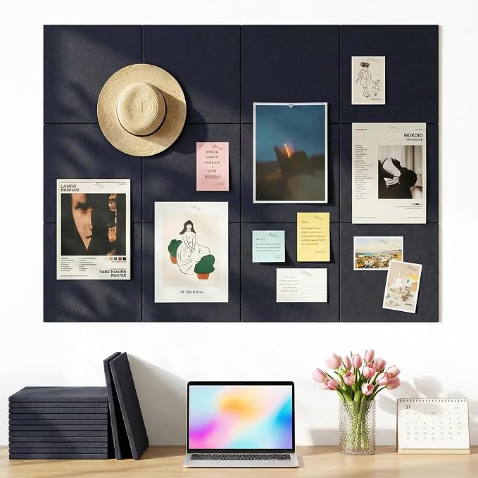 Aothia Felt Bulletin Board Tiles by AothiaSimpleNaturalUnique