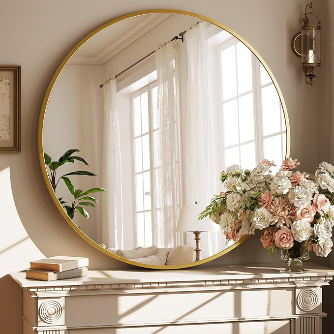 XRAMFY 40 Inch Round Mirror by XRAMFY