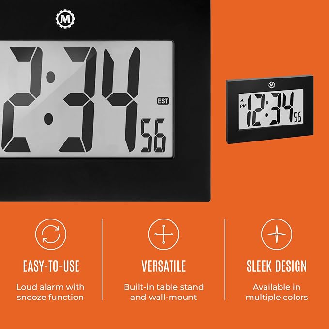 MARATHON Large Digital Wall Clock - Image 5