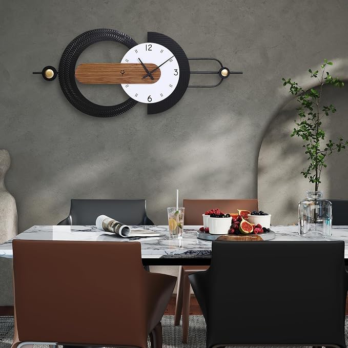 Modern Minimalist Wall Clocks, Silent Non-Ticking Battery Operated, - Image 6