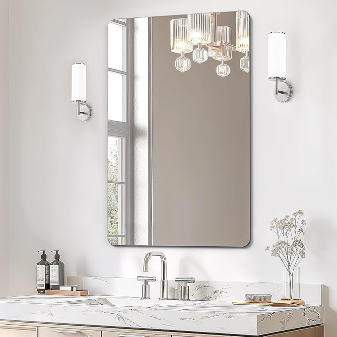 USHOWER Frameless Bathroom Mirror by USHOWER