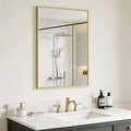 BOMINICA Brushed Gold Bathroom Mirror by BOMINICA