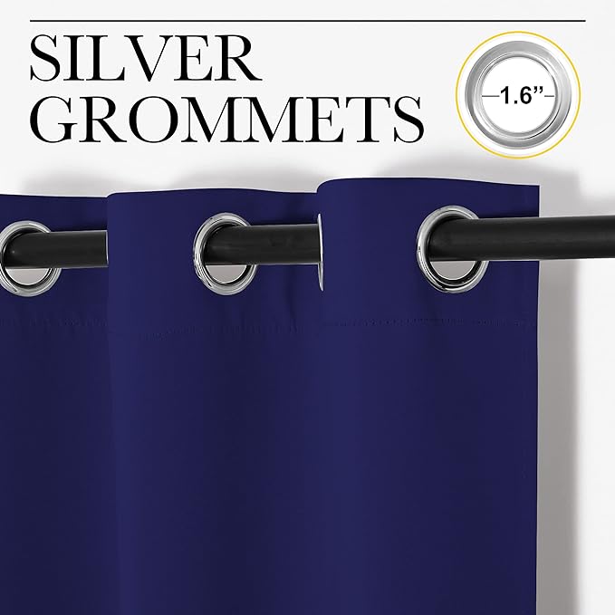 NICETOWN Blackout Draperies Curtains, All Season Thermal Insulated Solid - Image 2
