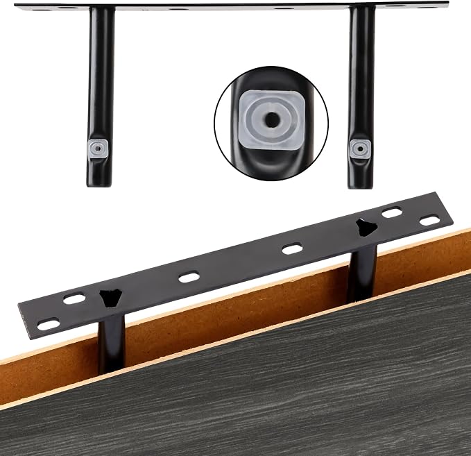 Fixwal 15.8in Floating Shelves, Rustic Wood Finish Wall Shelves Set of 4 - Image 4