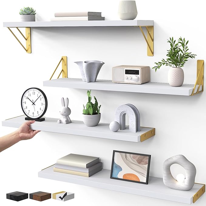BAYKA Wall Shelves for Bedroom Decor, Floating Wall Shelf for Living Room by Bayka