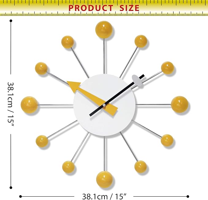 Infinity Instruments LTD. Orb Spoke Starburst Wall Clock - Image 7