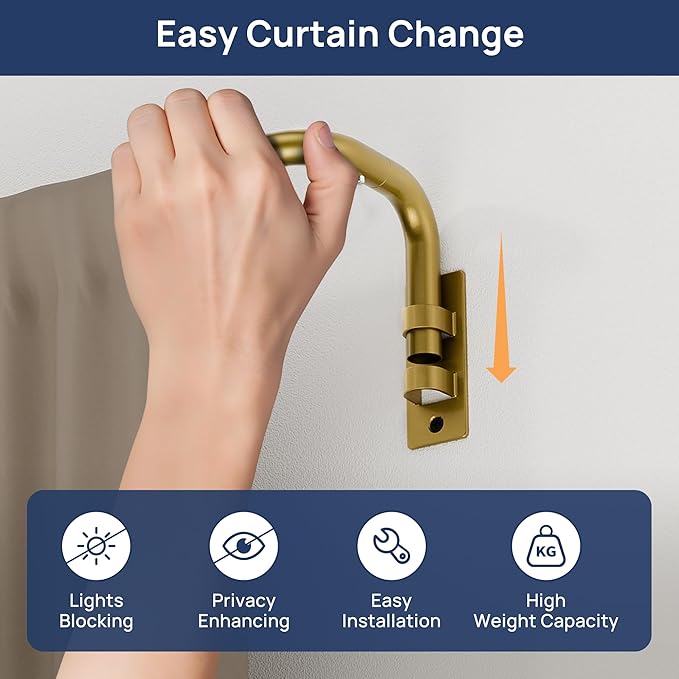 ENJOYBASICS Blackout Curtain rod - Image 2