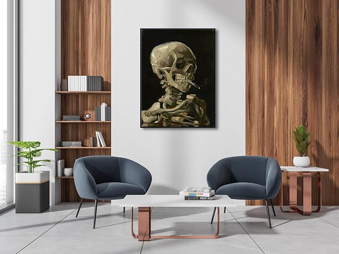 Wieco Art Large Framed Art Skull of a Skeleton - Image 3