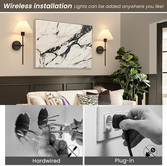 Rechargeable Battery Operated Wall Sconces Sets of 2, 15 Colors Wireless Wall - Image 8