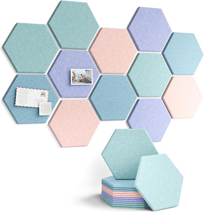 Fluxynara Hexagon Cork Board Alternative by FLUXYNARA