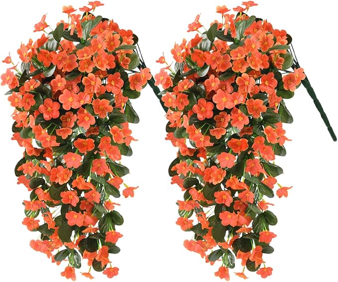 Artificial Fake Hanging Flowers Plants by ZFProcessArtificialFlowers