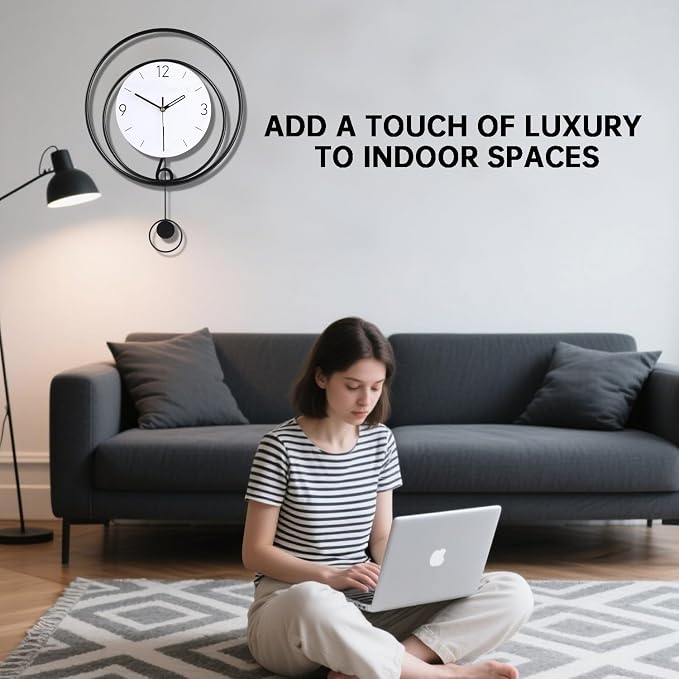 Dankeit Decorative Wall Clock, Silent Non-Ticking Quality Quartz Movement - Image 7